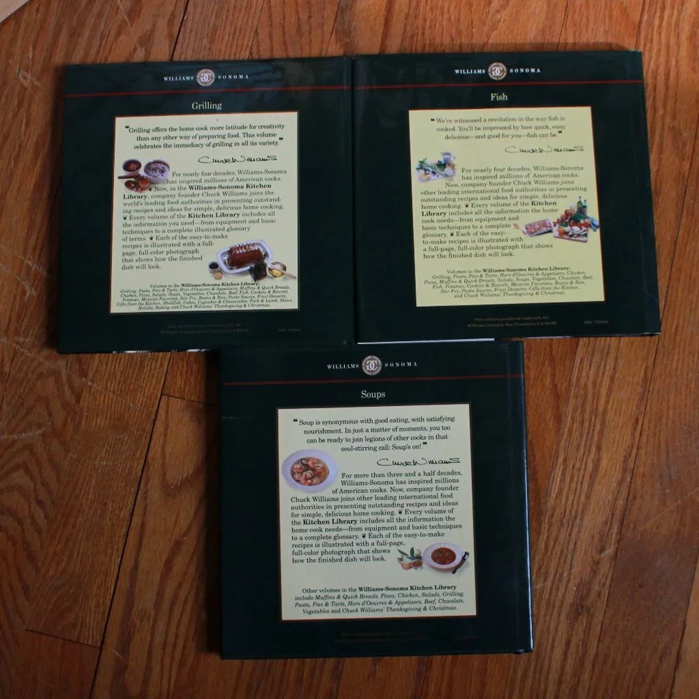 Trio of Williams Sonoma (& Time Life) Cookbooks